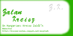 zalan kreisz business card